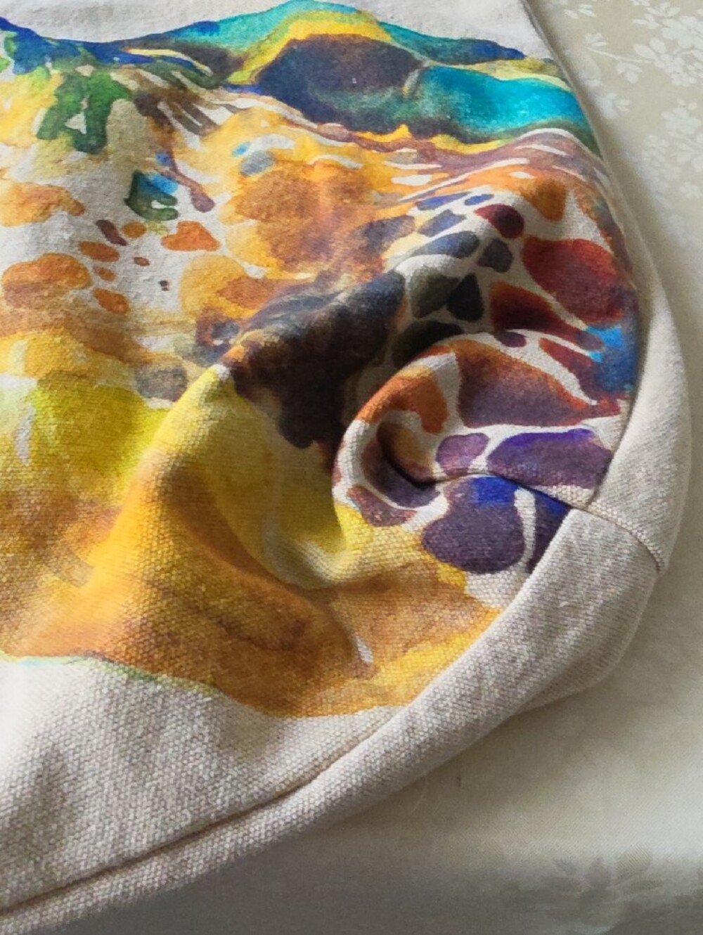 Canvas Sea Turtle Tote Bag - Multicolor.NWOT - Picture 11 of 11